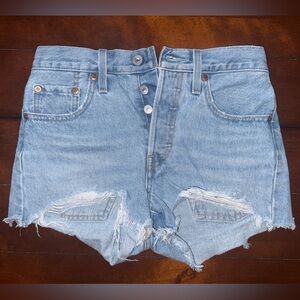 Levi's Light Blue Denim Shorts